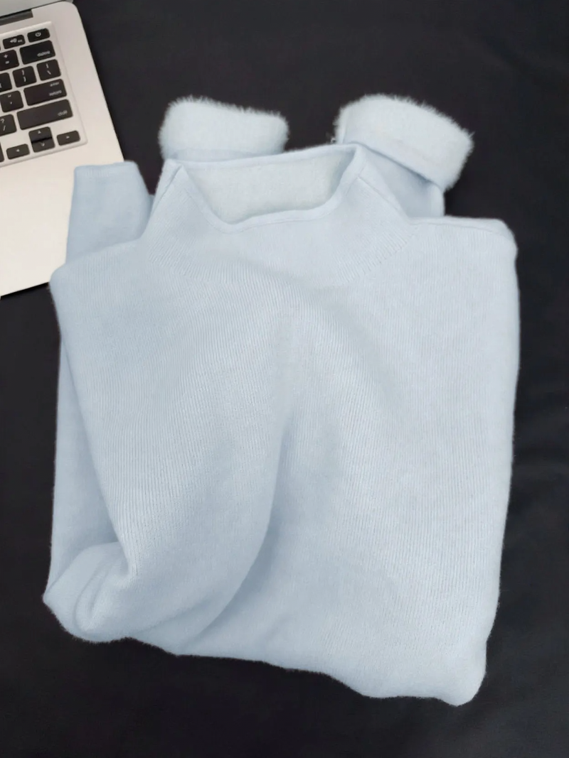 Women's Mock Neck Sweater — View 9