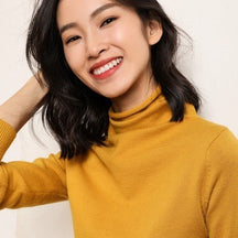 Women's Fitted Turtleneck Sweater — View 7