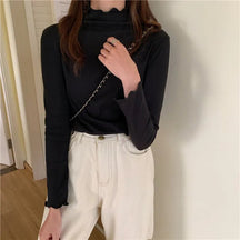 Women's Long Sleeve Mock Neck Top — View 6