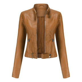 Women's Leather Look Jacket — View 2