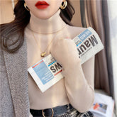 Women's Fitted Mock Neck Sweater — View 8