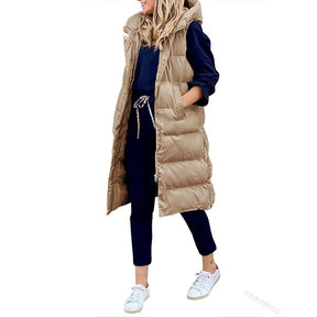 Women's Wool Longline Sleeveless Vest — View 6
