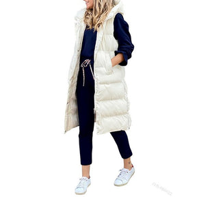 Women's Wool Longline Sleeveless Vest — View 5