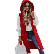 Women's Wool Longline Sleeveless Vest — View 9