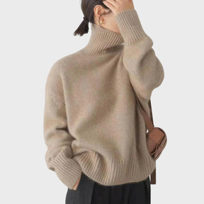 Women's Cashmere Turtleneck Sweater — View 3