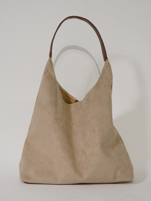 Women's Everyday Slouchy Shoulder Tote in Beige by Juana Fashion