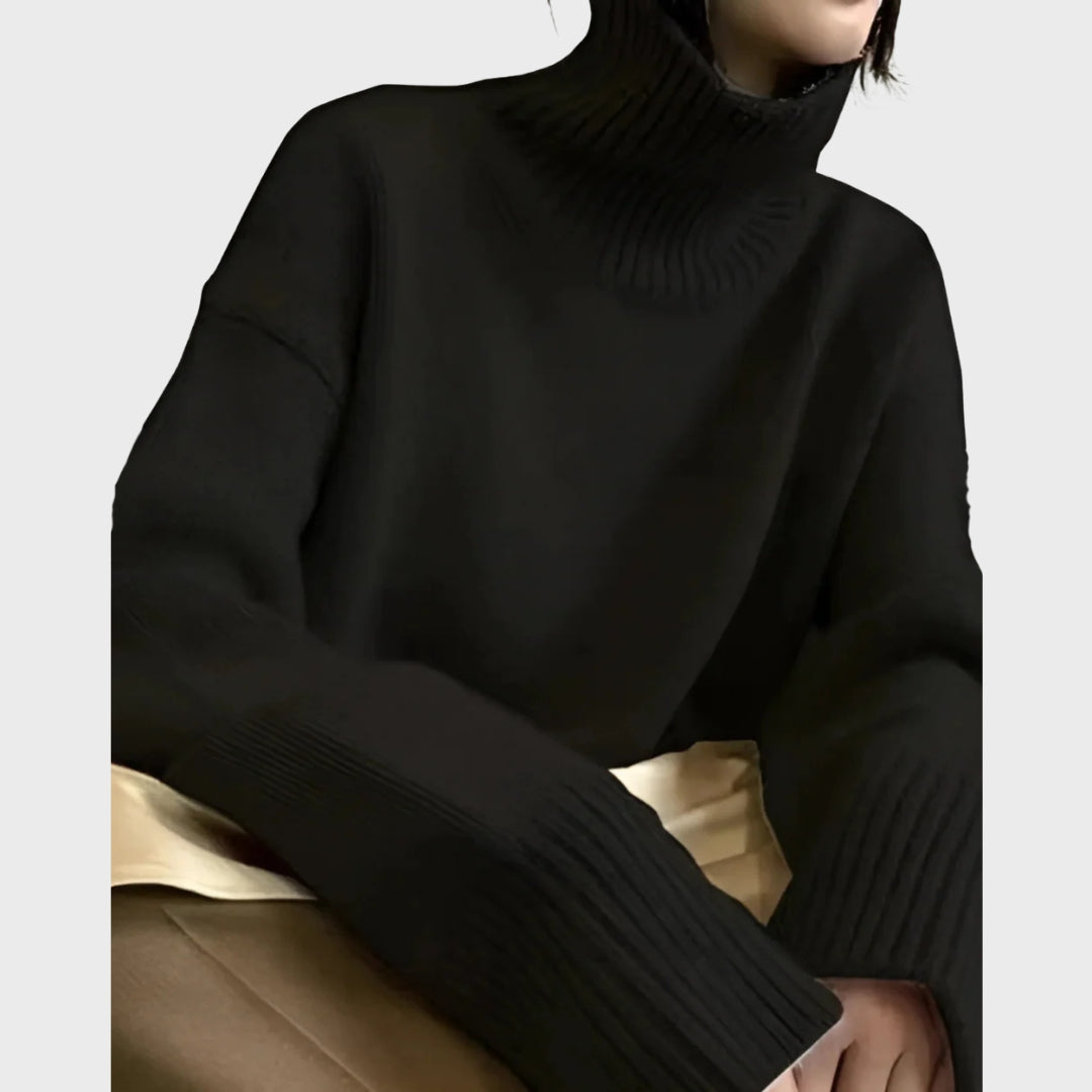 Women's Cashmere Turtleneck Sweater — View 4