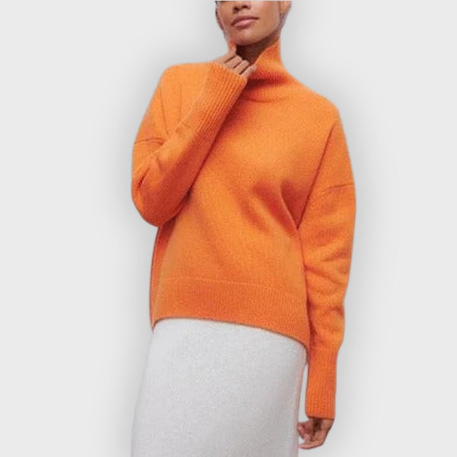 Women's Ribbed Turtleneck Sweater — View 1