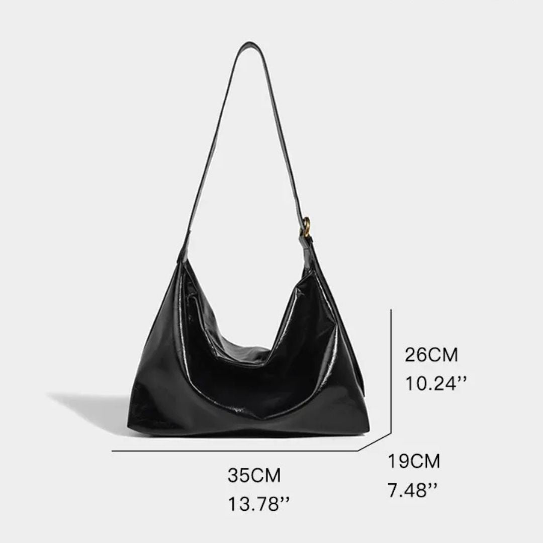 Women's Faux Leather Hobo Shoulder Bag by Juana Fashion