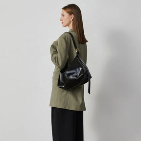 Women's Faux Leather Hobo Shoulder Bag by Juana Fashion