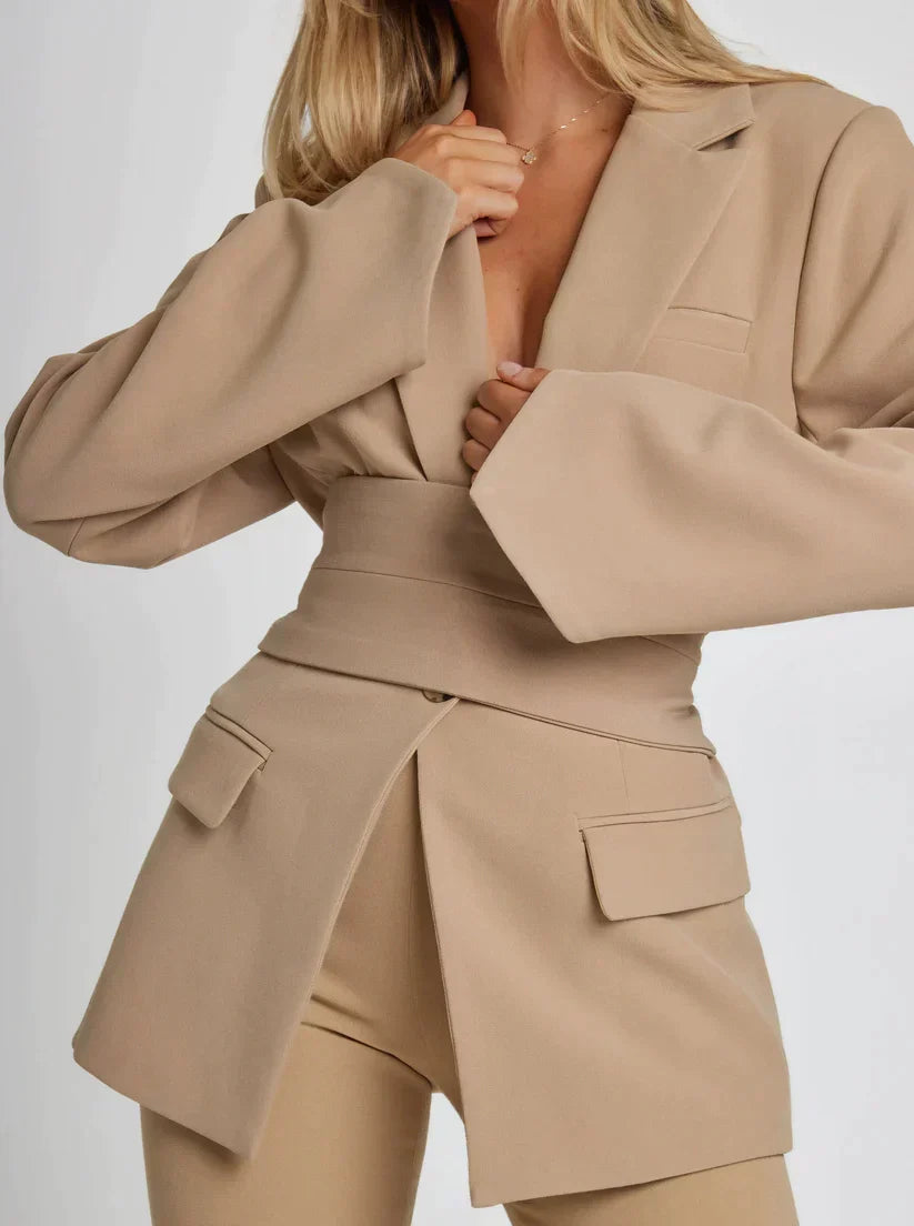 Women's Belted Blazer — View 3