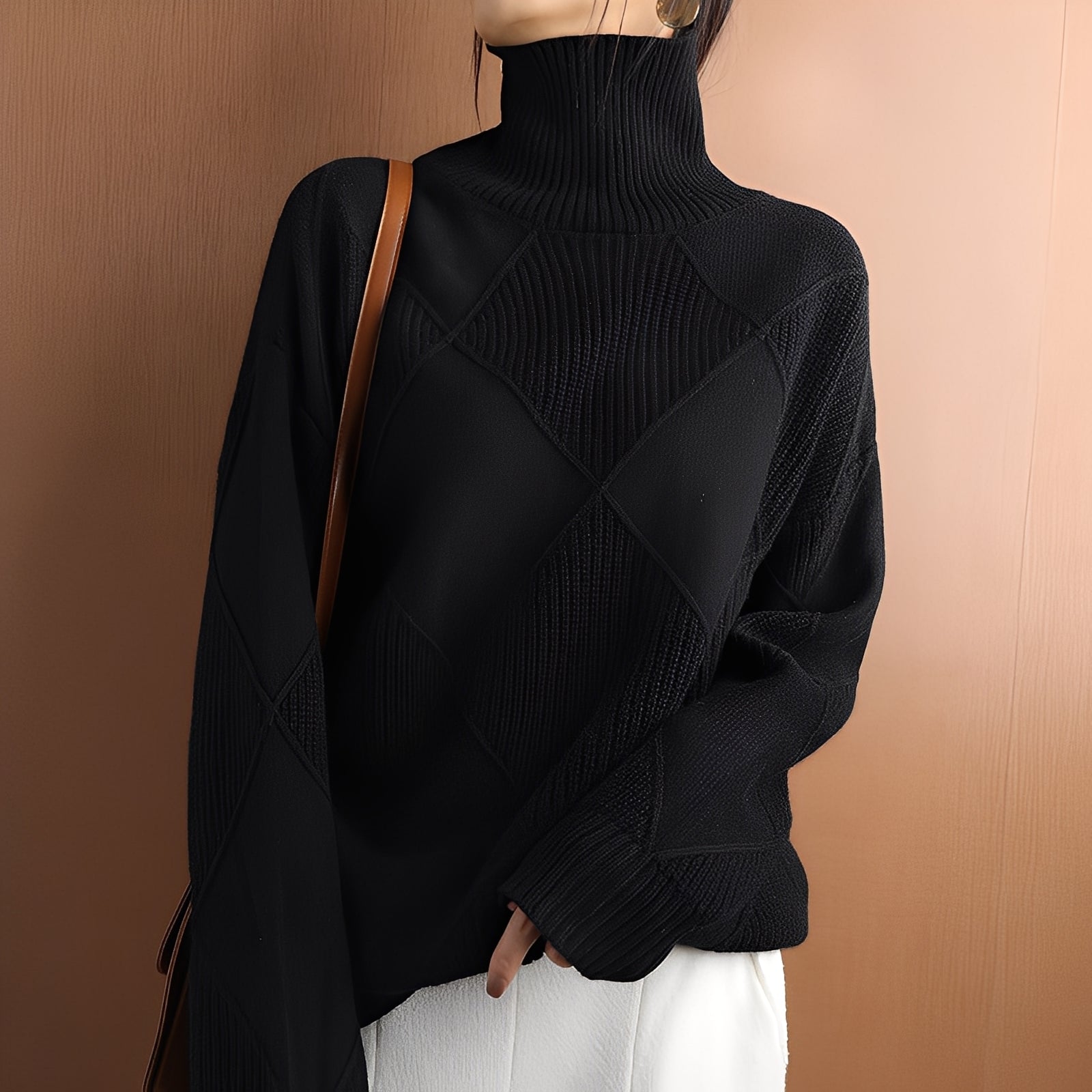 Women's Turtleneck Sweater — View 8
