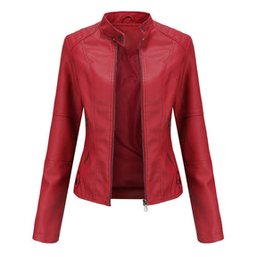 Women's Leather Look Jacket — View 1