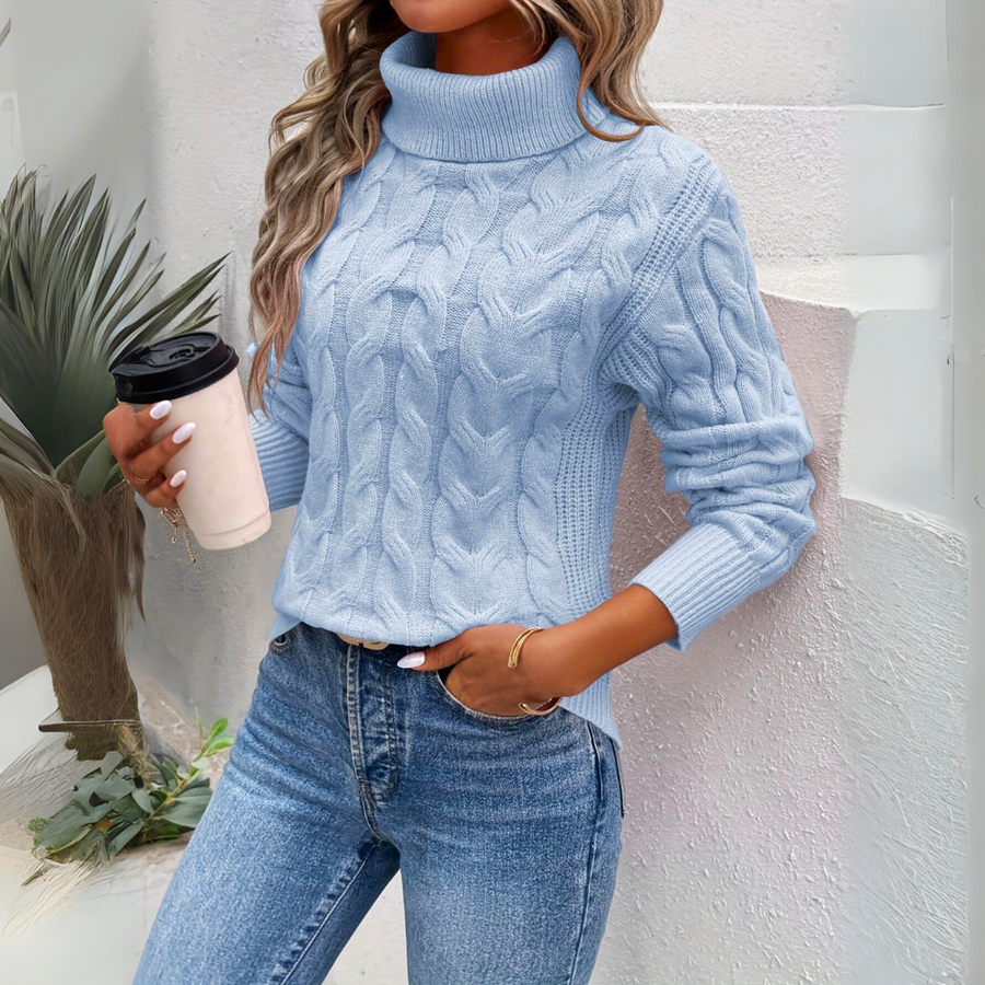 Women's Turtleneck Sweater — View 1