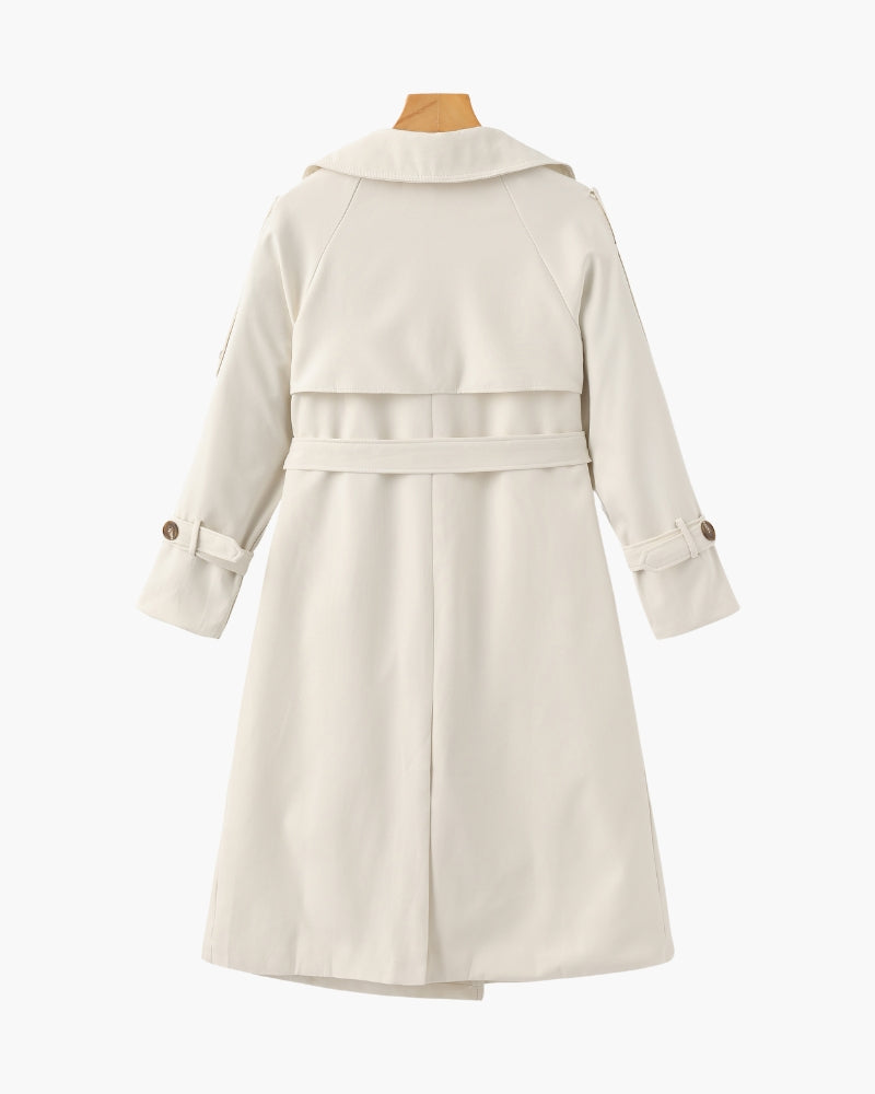 Women's Classic Trench Coat | Heritage in Beige - Juana Fashion