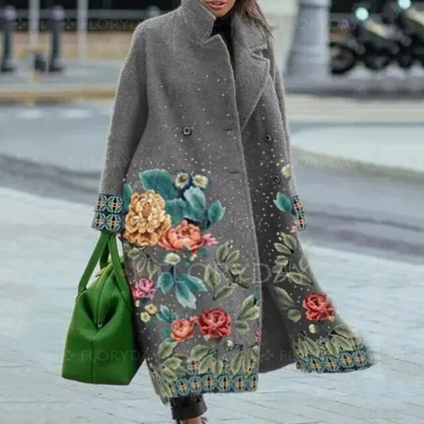 Women's Floral Coat — View 1