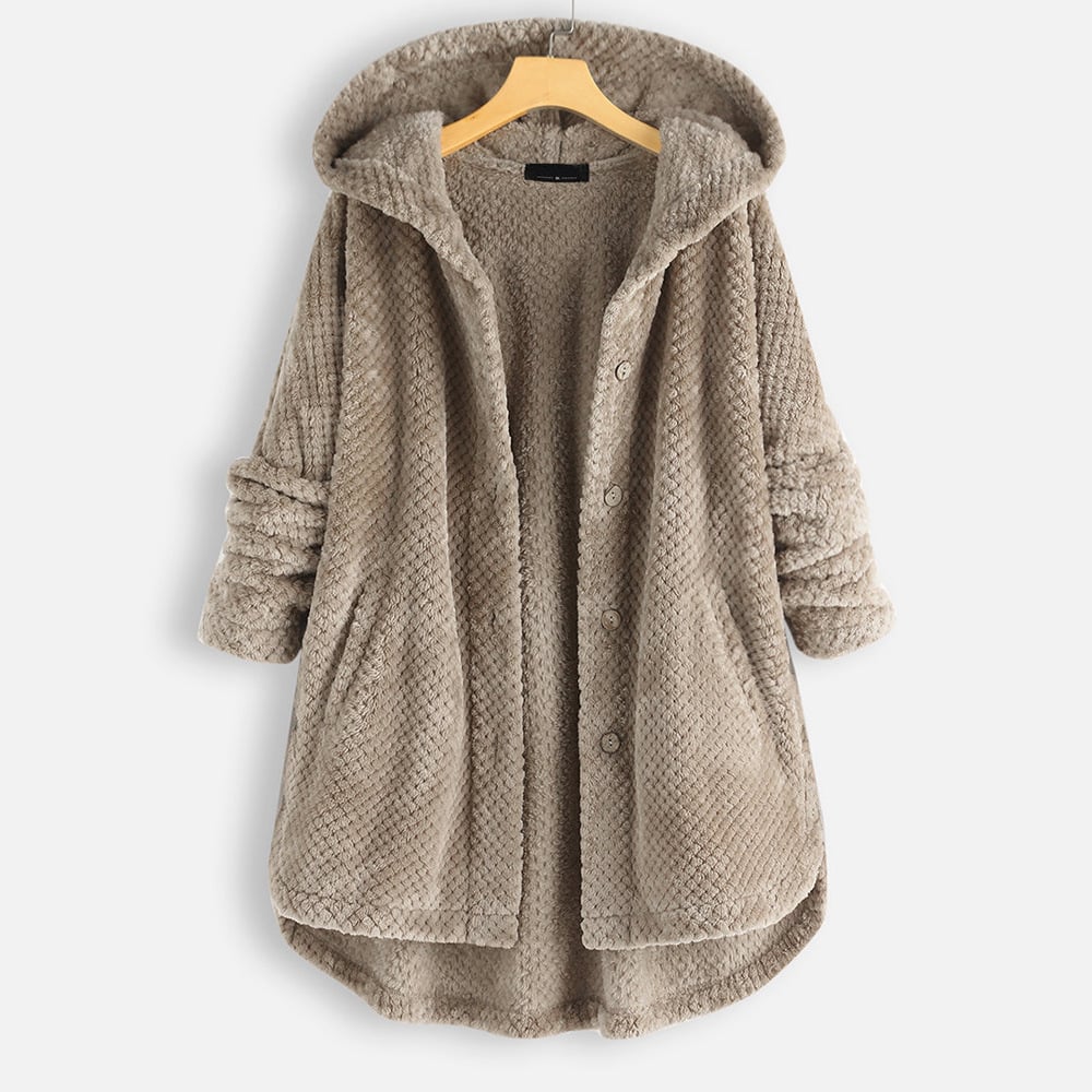 Women's Hooded Reversible Fleece Jacket — View 4