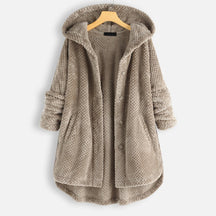 Women's Hooded Reversible Fleece Jacket — View 4