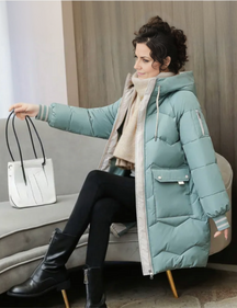 Women's Hooded Parka Coat — View 9
