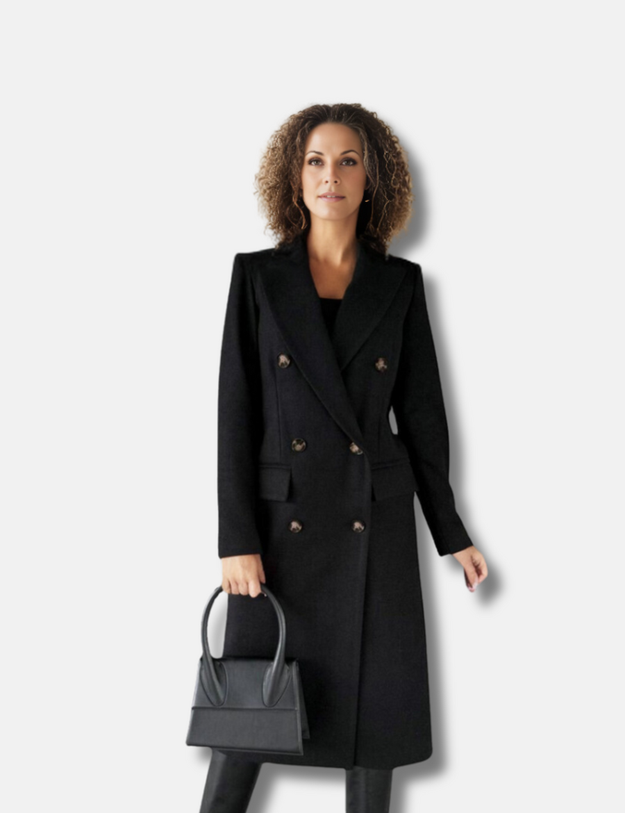 Women's Wool Double Breasted Jacket — View 2