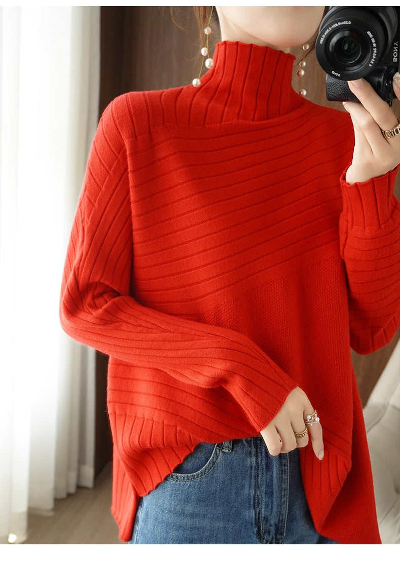 Women's Turtleneck Sweater — View 3