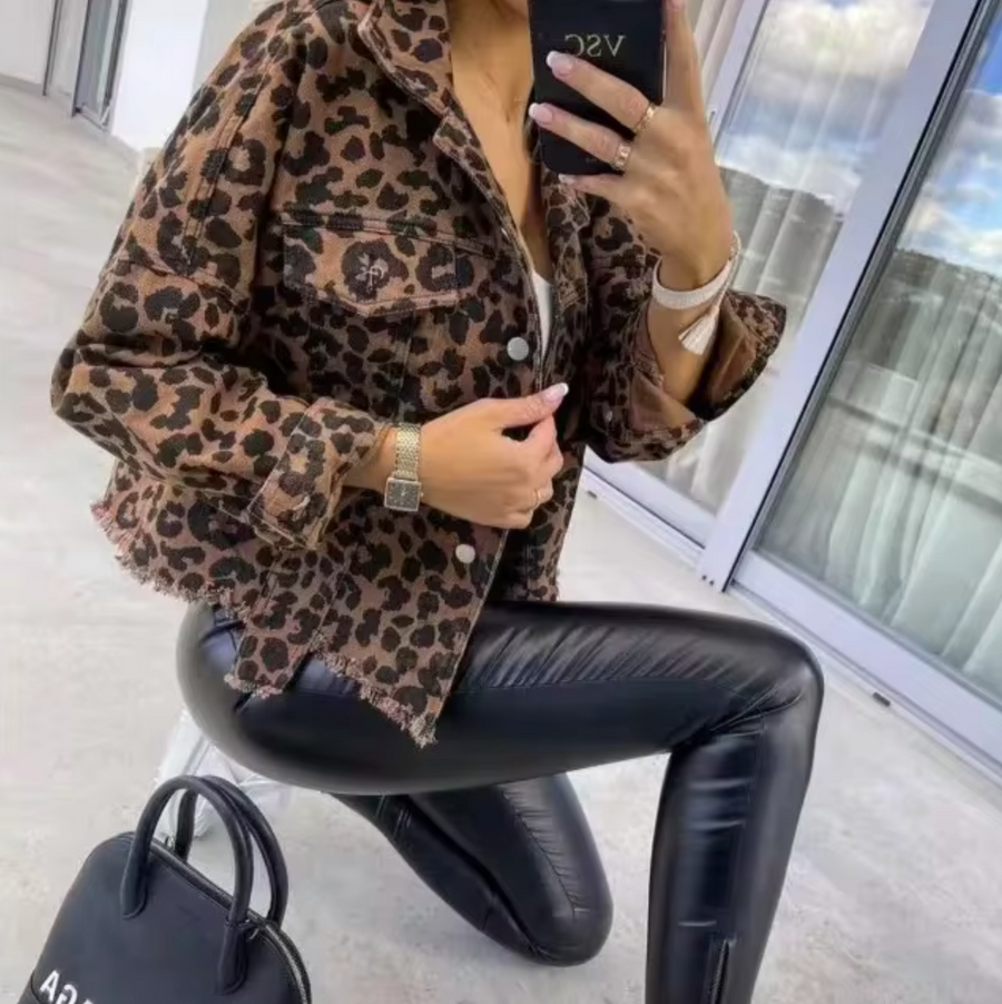 Women's Leopard Print Coat — View 2