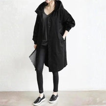 Women's Long Button-Front City Coat | Edith in Beige - Juana Fashion