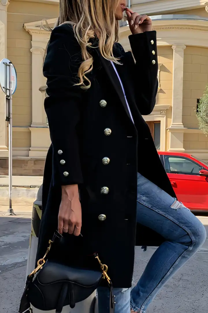 Women's Wool Coat — View 3