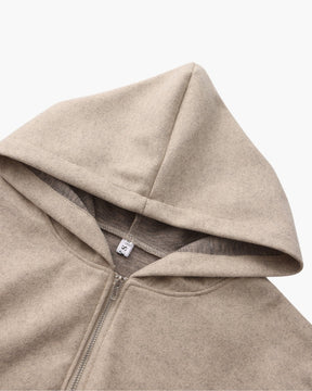 Women's Wool Zip-Up Coat | Marlow in Black - Juana Fashion