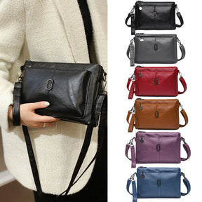 Women's Faux Leather Multi Pocket Crossbody Bag by Juana Fashion