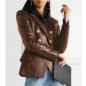 Women's Double Breasted Blazer — View 3