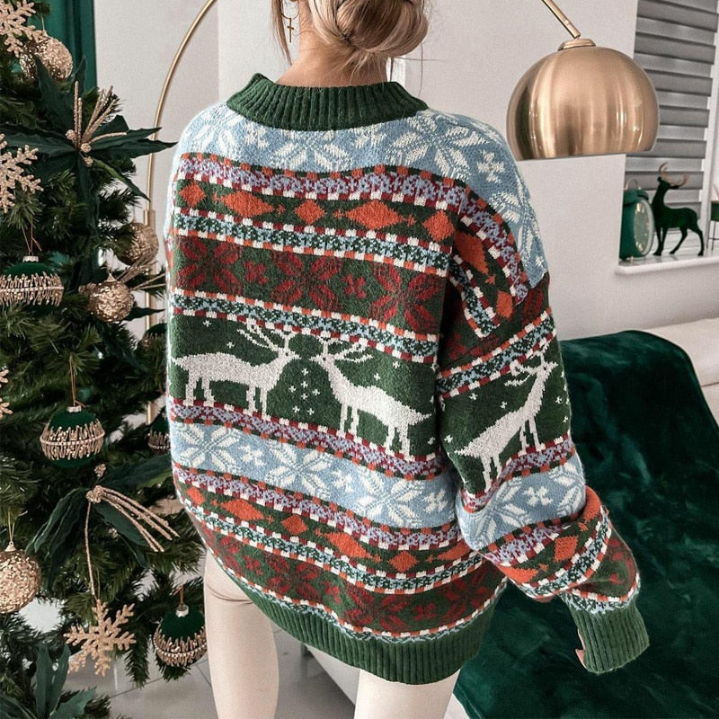 Women's Holiday Turtleneck Sweater — View 1