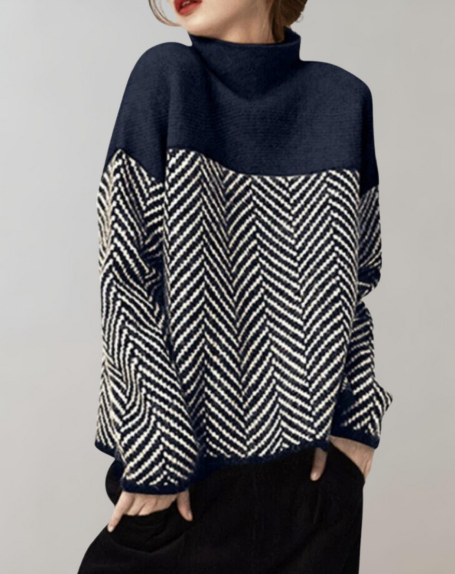 Women's Ribbed Turtleneck Top — View 1
