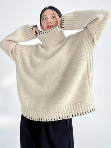 Women's Turtleneck Sweater — View 3