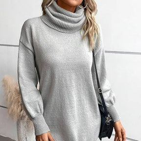 Women's Relaxed Fit Turtleneck Sweater — View 3