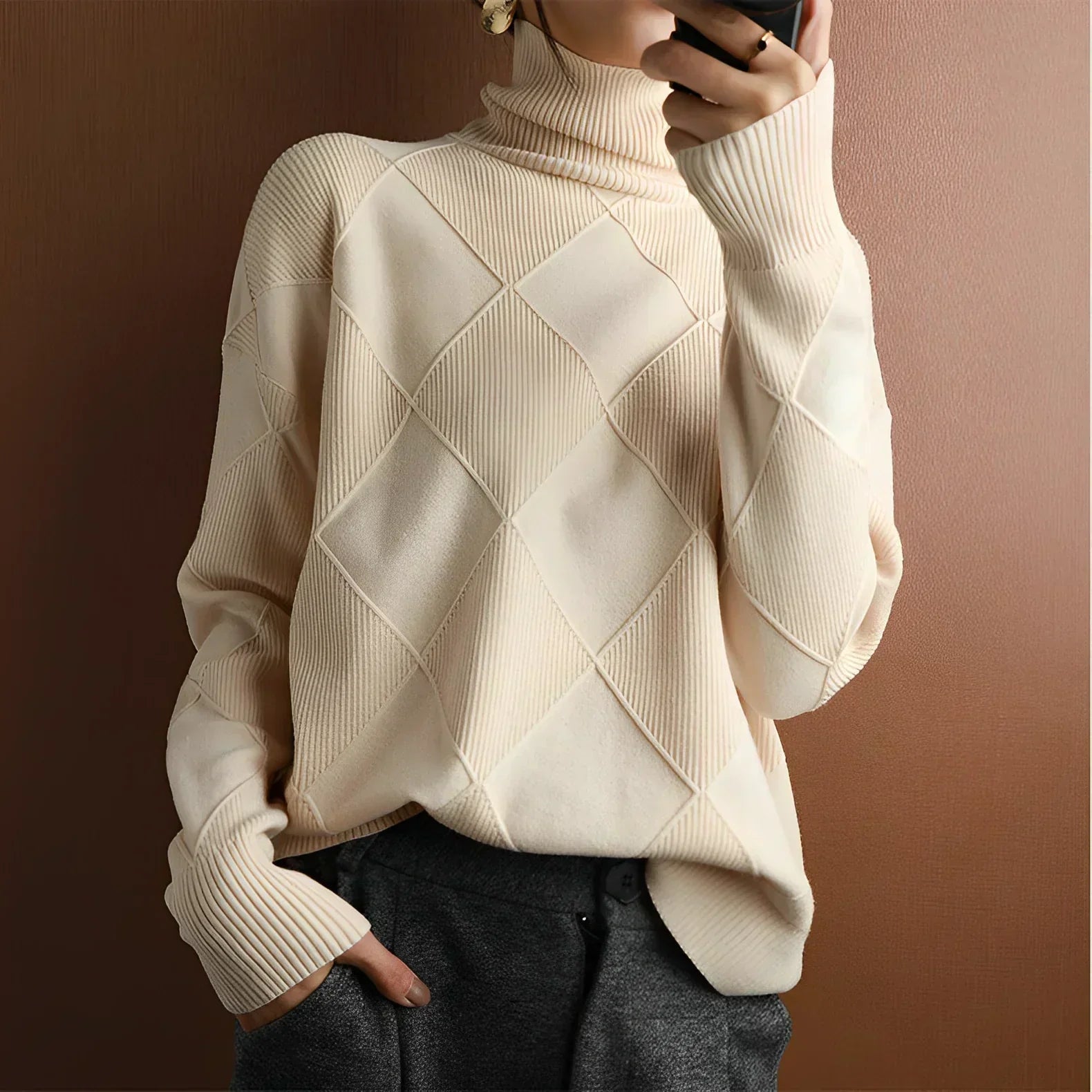 Women's Turtleneck Top — View 3