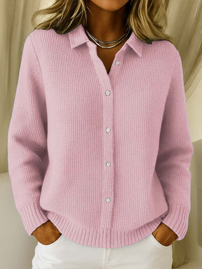 Women's Classic Button-Front Cardigan | Lisa in Blue - Juana Fashion