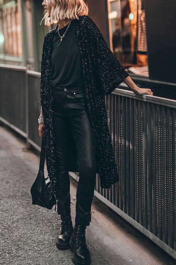 Women's Sequin Detail Cardigan — View 3