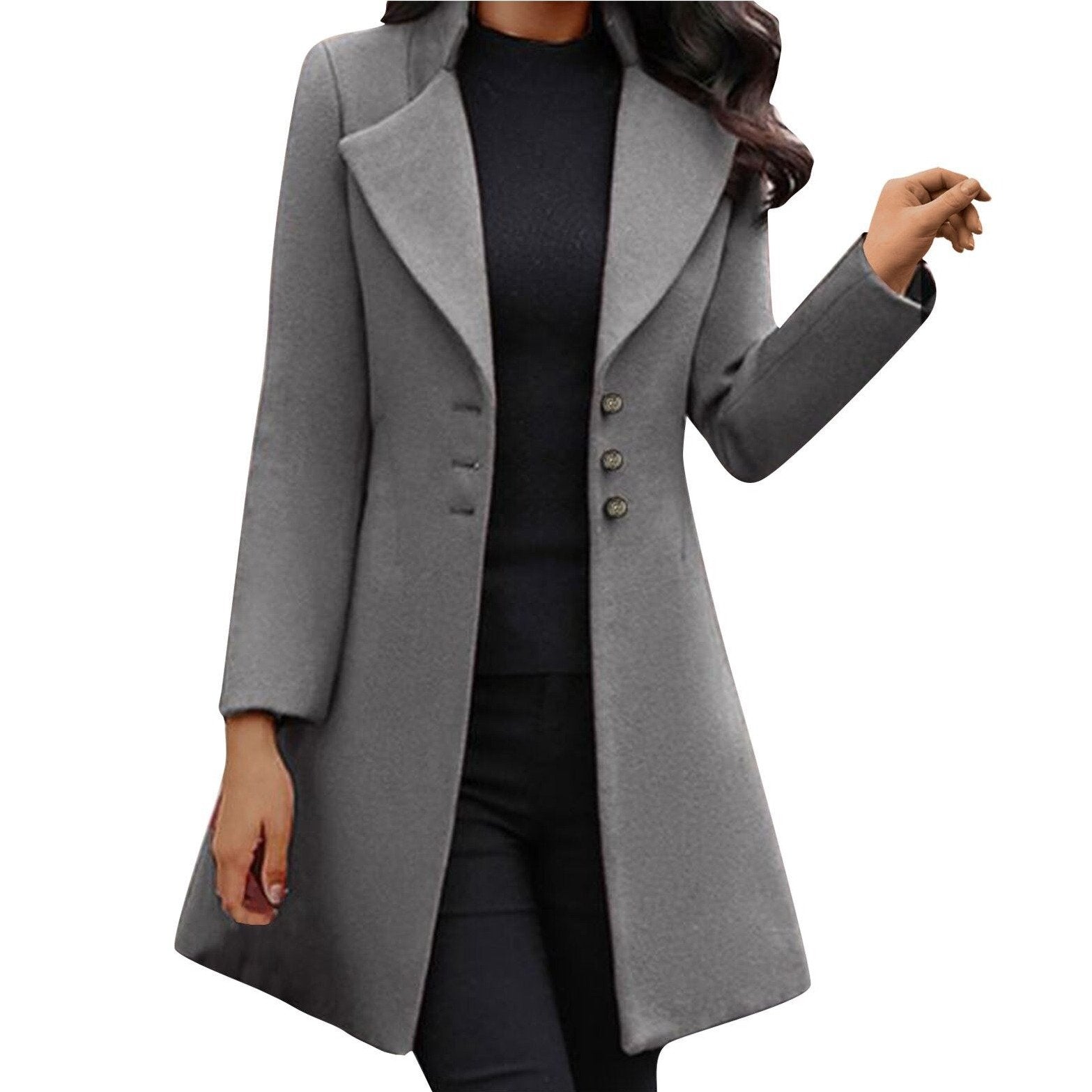 Women's Wool Coat — View 3