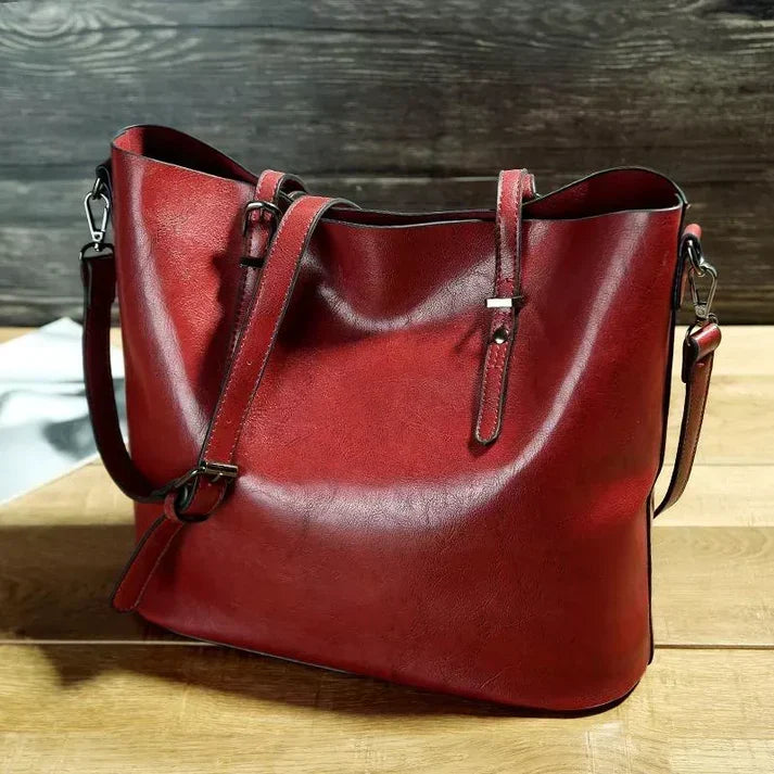 Women's Everyday Crossbody Tote Bag in Red by Juana Fashion