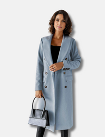 Women's Wool Double Breasted Jacket — View 4