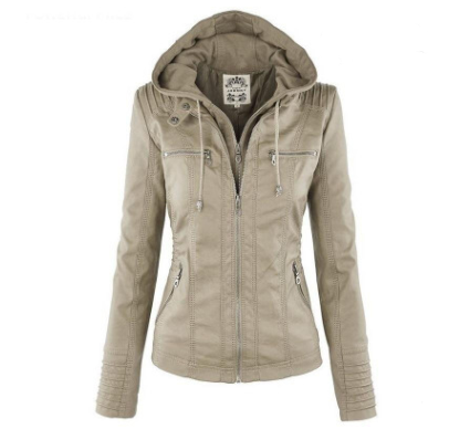 Women's Faux Leather Jacket — View 8
