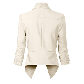Women's Open-Front Blazer | Susanne in Orange - Juana Fashion
