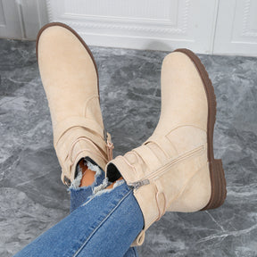 Women's Buckle Belted Boots — View 3
