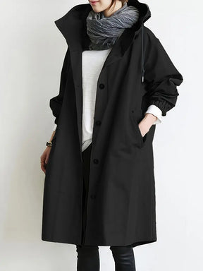 Women's Hooded Trench Coat — View 5