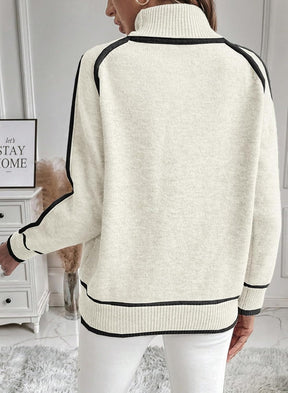 Women's Oversized Turtleneck Sweater — View 3
