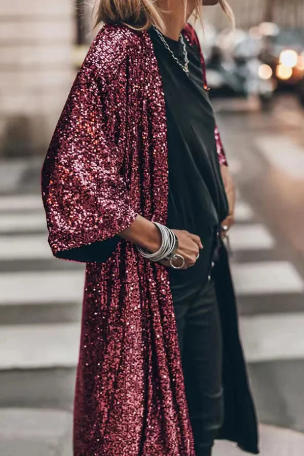 Women's Sequin Detail Cardigan — View 1