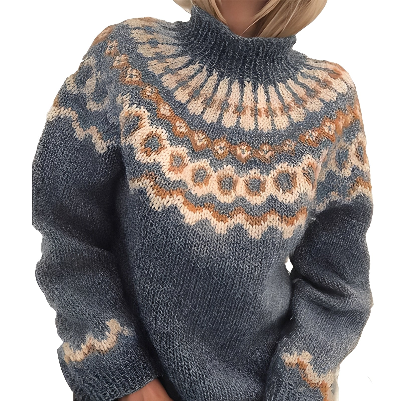 Women's Turtleneck Sweater — View 3