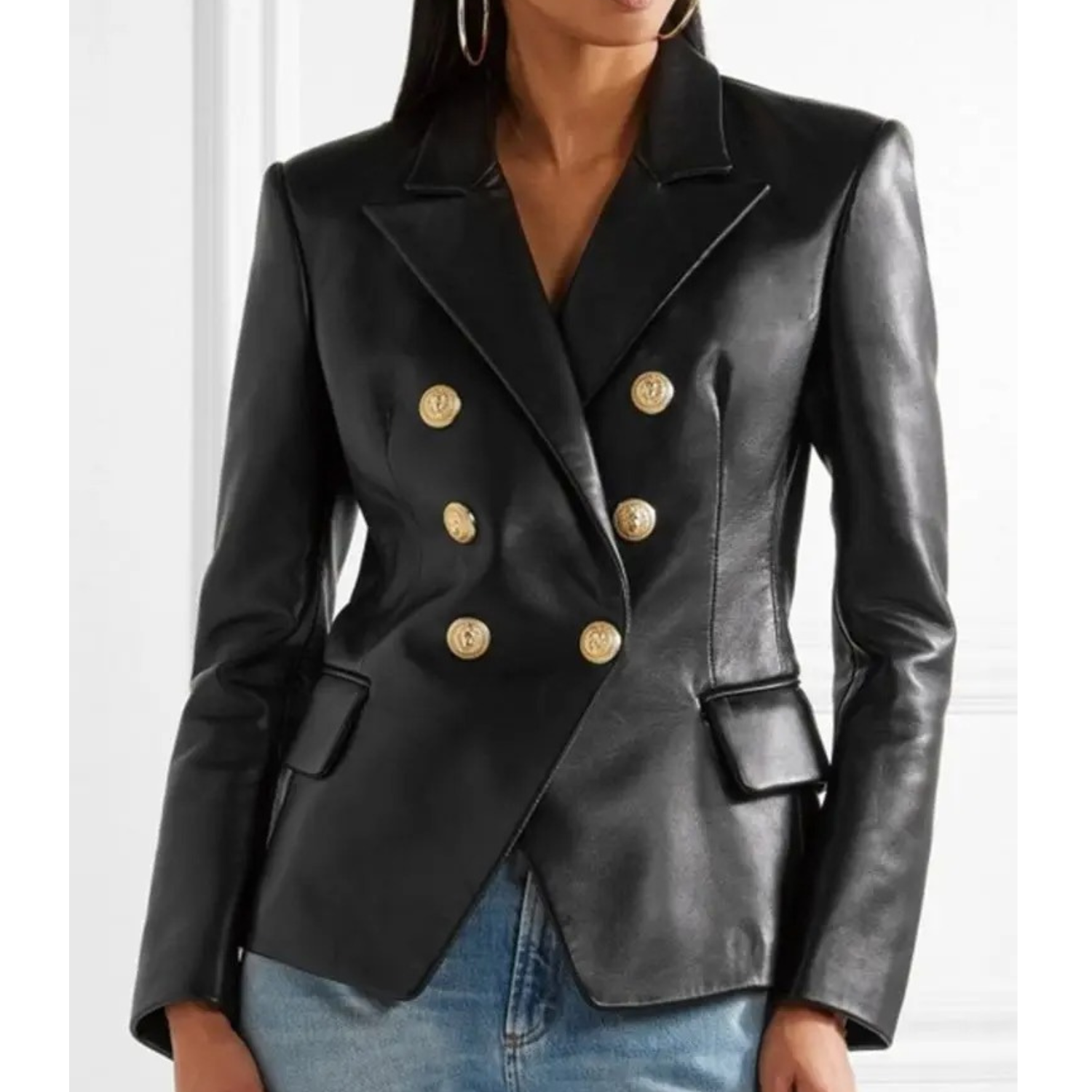Women's Double Breasted Blazer — View 4