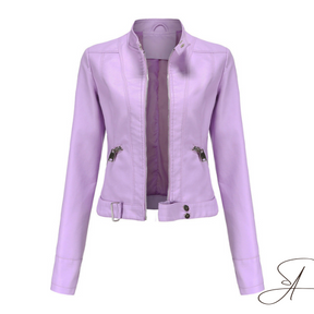 Women's Faux Leather Jacket — View 4